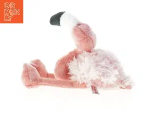 Lyserød flamingo tøjdyr (str. 34 cm )