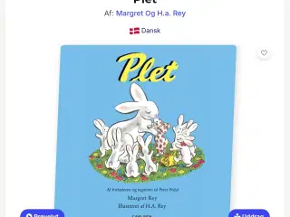 Bogen Plet af Margret Rey købes