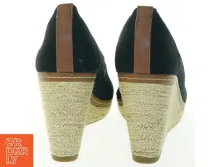 Sorte espadriller med kilehæl fra Tom Tailor (str. 43 )