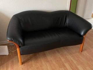 2-personers lædersofa