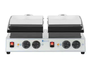 Dobbelt vaffeljern – firkantet – 2 x 1.500 W