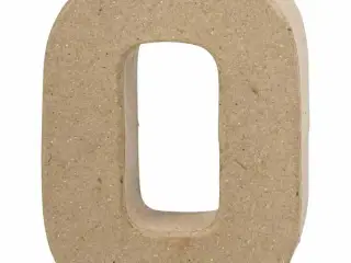 Håndlavet Bogstav O i Papmaché - 10 cm