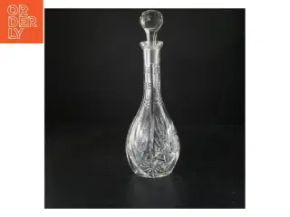 Krystalkaraffel med prop (str. 33 cm)