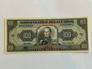 100 Sucres Ecuador 1988