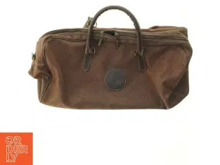 Brun lædertaske fra Bolzo (str. 55 x 28 cm)