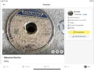 Slibesten Norton 