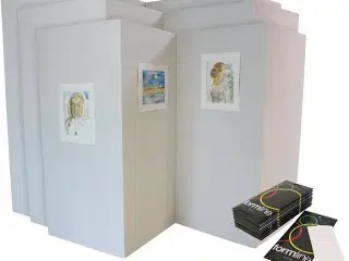 Professionelle Udstillingsvægge med Hæftemasse - 1 Sæt