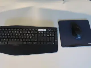 Logitech trådløs keyboard & mus