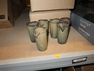 29 stk. Kande stentøj brun 25 cl Rustik