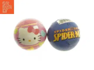 Bouncing balls med Hello Kitty og Spider-Man design (str. Ø 6 cm)