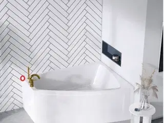 Strømberg Carronite Hjørnekar med skade STRØMBERG