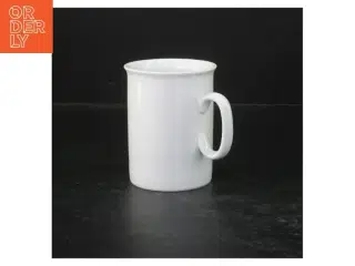 Hvid porcelænskop (str. Ø. 7,5 cm. længde, 10 cm)