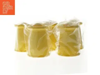Gule krydderikværne, 5 styk (str. 9 cm. 5 styk)