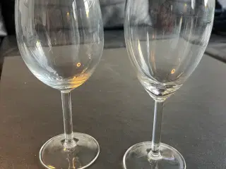 Rødvin og hvidvinsglas 