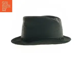 Sort hat med dekorativ bånd (str. Ø 18 cm)