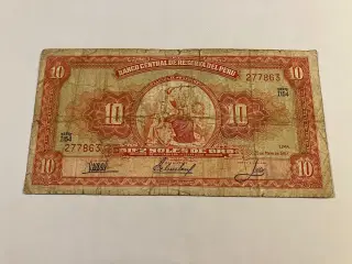 10 Soles De Oro Peru 1967