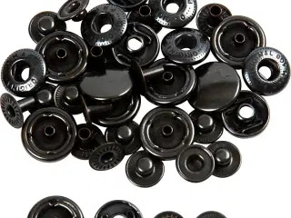Trykknapper 15 mm - 10 stk. refill til kreative projekter