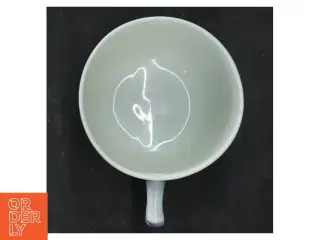 Seks blå-hvide porcelænskrus fra B&G (str. 7 cm. 6 stykker)