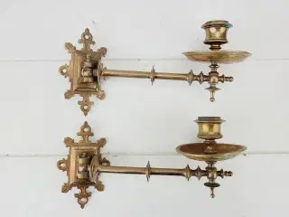 ⭐️- 2 stk Kobber Candleholder / Vægstager