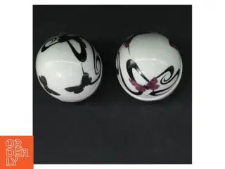 Dekorative porcelænsæg fra Summerbird (str. 9 cm)