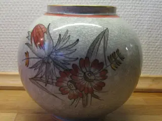 Krakelé vase fra Lyngby Porcelæn