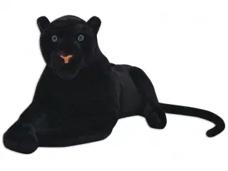Tøjdyr panter XXL plysstof sort
