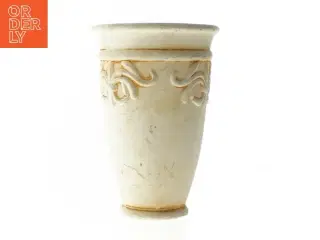 Dekorativ vase/krukke med ornament (str. 20 cm)