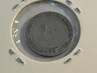 10 Cents 1910 Straits Settlements