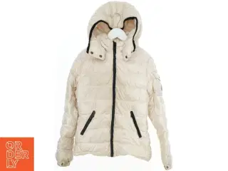 Moncler. Lysebrun vindjakke med hætte fra Moncler (str. 140)