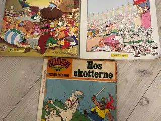 Gamle Asterix og trumf tegneserier 