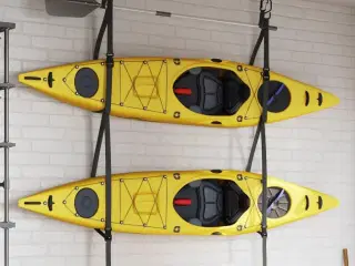 Dobbelt kajakopbevaringsstropper med paddelklemmer 50 kg