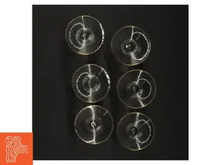 Vintageglas med guldkant (str. 10 x 6 cm)