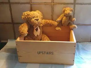 Bamser Teddy & Tilda i trækasse ialt10kr