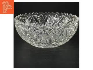 Krystal skål (str. Ø 23x9 cm)