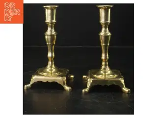 Messing lysestager, 17,5 cm (str. 17,5 cm)