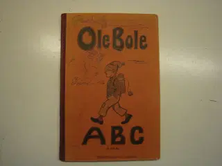 Gammel, godt brugt Ole Bole abc fra 1955