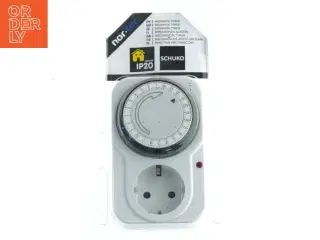 Mekanisk timer stikkontakt fra nor.tec (str. 12x7,5 cm)