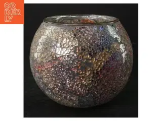 Dekorativ Lisbeth Dahl mosaikvase (str. H. 13 cm. ø. 15,5 cm)