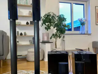 Harman kardon surround højttaler + Denon forstærke
