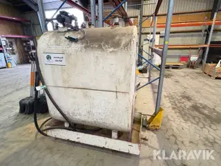 Diesel tank med pumpe Roug 1200 liters