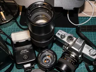 Minolta srT101 kamerahus med MC Raynox 28/2.8   (h