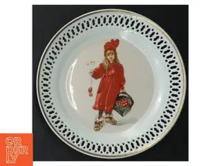 Dekorative porcelænstallerkener fra B&G (str. Ø. 17 cm. 3 styk)