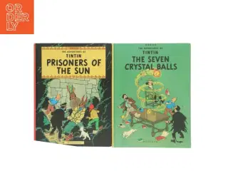2 Tintin bøger på engelsk af Hergé (Bog)