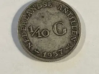 1/10 G Netherlands Antilles 1957