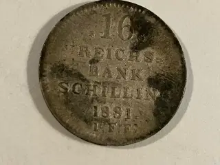 16 Reichsbank skilling 1831