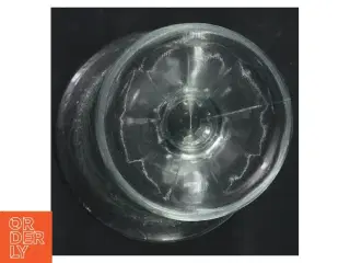 Dekorativ glasvase (str. Ø. 12 cm. længde, 21 cm)