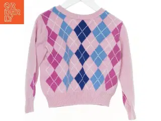 Pink og mønstret sweater fra Nautica (str. 140)