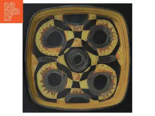 Gul keramik fad 790-2884 fra Royal Copenhagen (str. 22 cm)