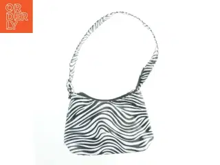 Taske med zebra-striber fra Daniel Silfen (str. 25x15 cm)