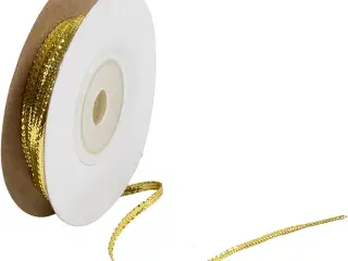 Guld Metalbånd 3,5 mm - 20 meter til Dekoration